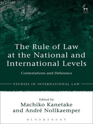 cover image of The Rule of Law at the National and International Levels